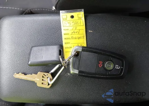 2019 Ford Ecosport Se z USA, uszkodzony, nr VIN MAJ6S3GLXKC269359